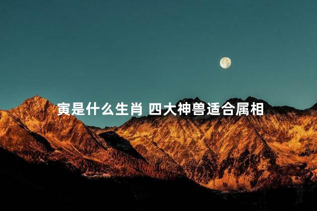 寅是什么生肖 四大神兽适合属相